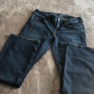 Kick boot jeans dark rinse size 10 regular length